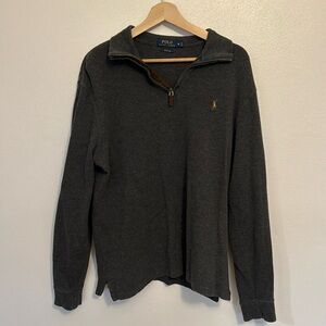 polo ralph lauren men's estate-rib quarter-zip pullover top